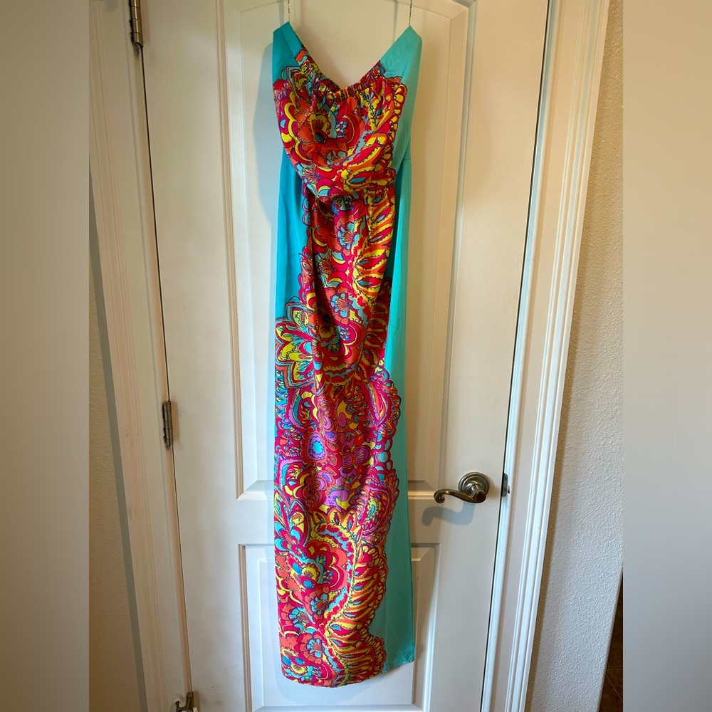 Lilly Pulitzer Strapless Maxi Dress